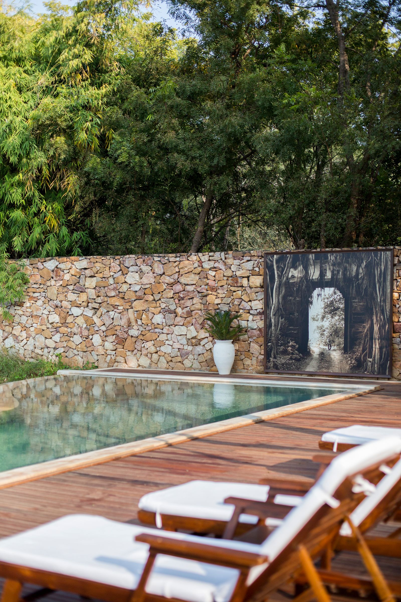 Image may contain Backyard Nature Outdoors Yard Indoors Interior Design Architecture Building Hotel and Resort