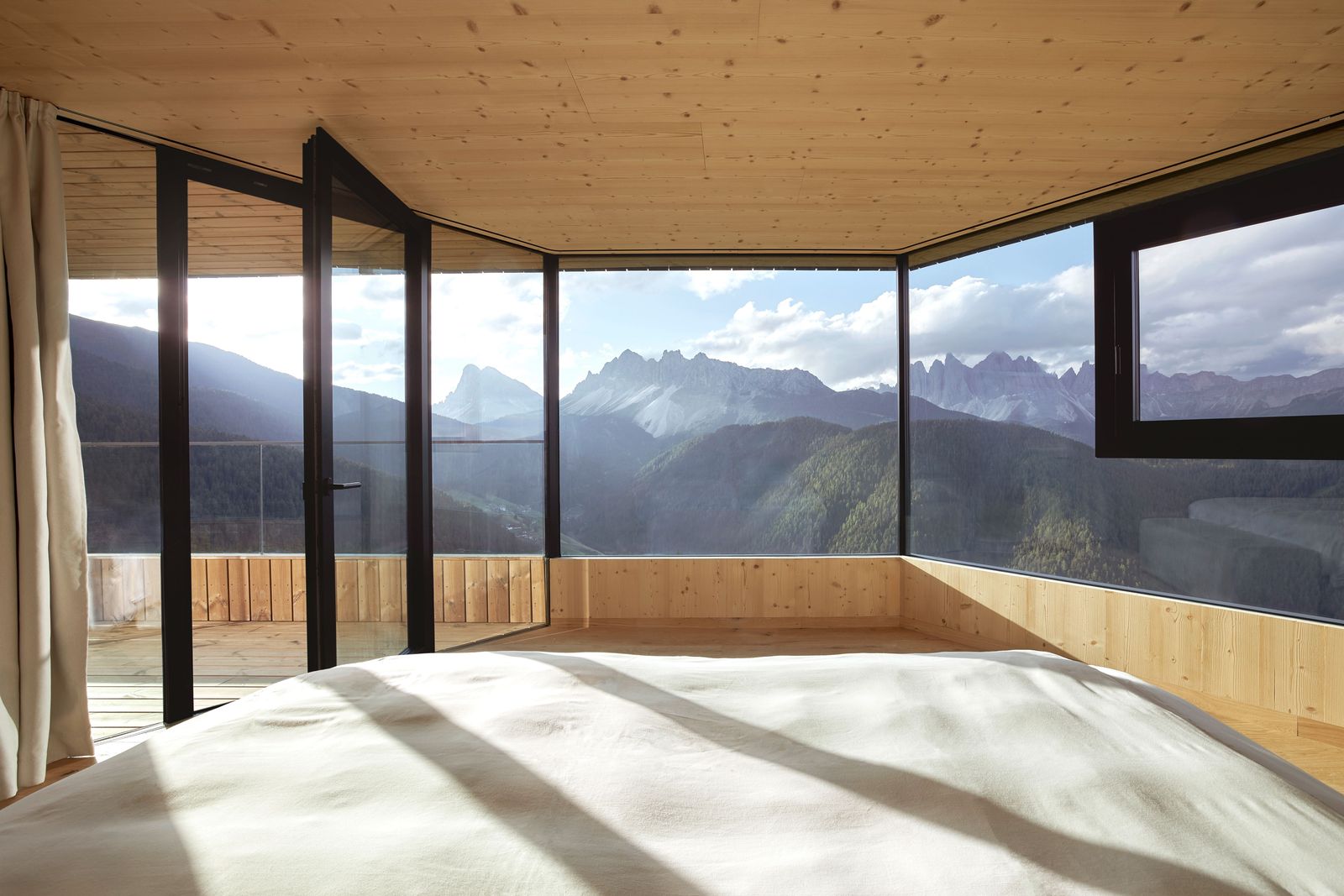 Image may contain Indoors Interior Design Architecture Building Outdoors Shelter Plywood Wood Nature and Scenery