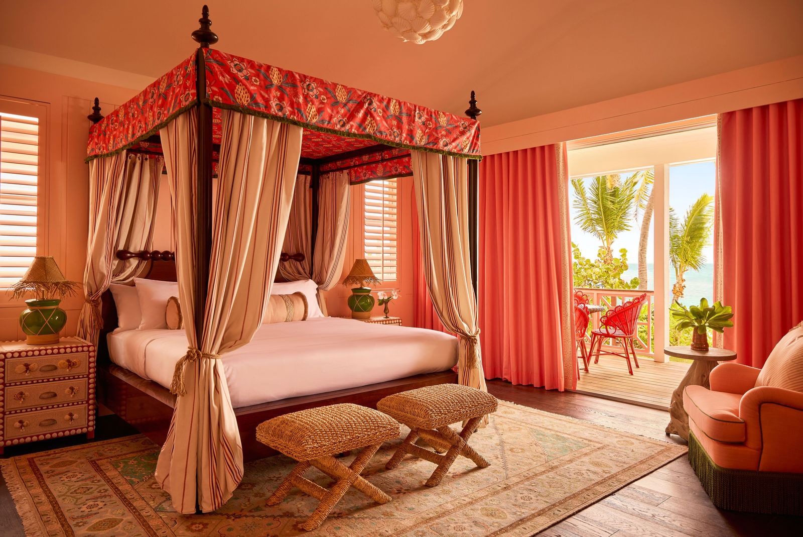 Image may contain Furniture Indoors Bed Bedroom Room and Canopy Bed