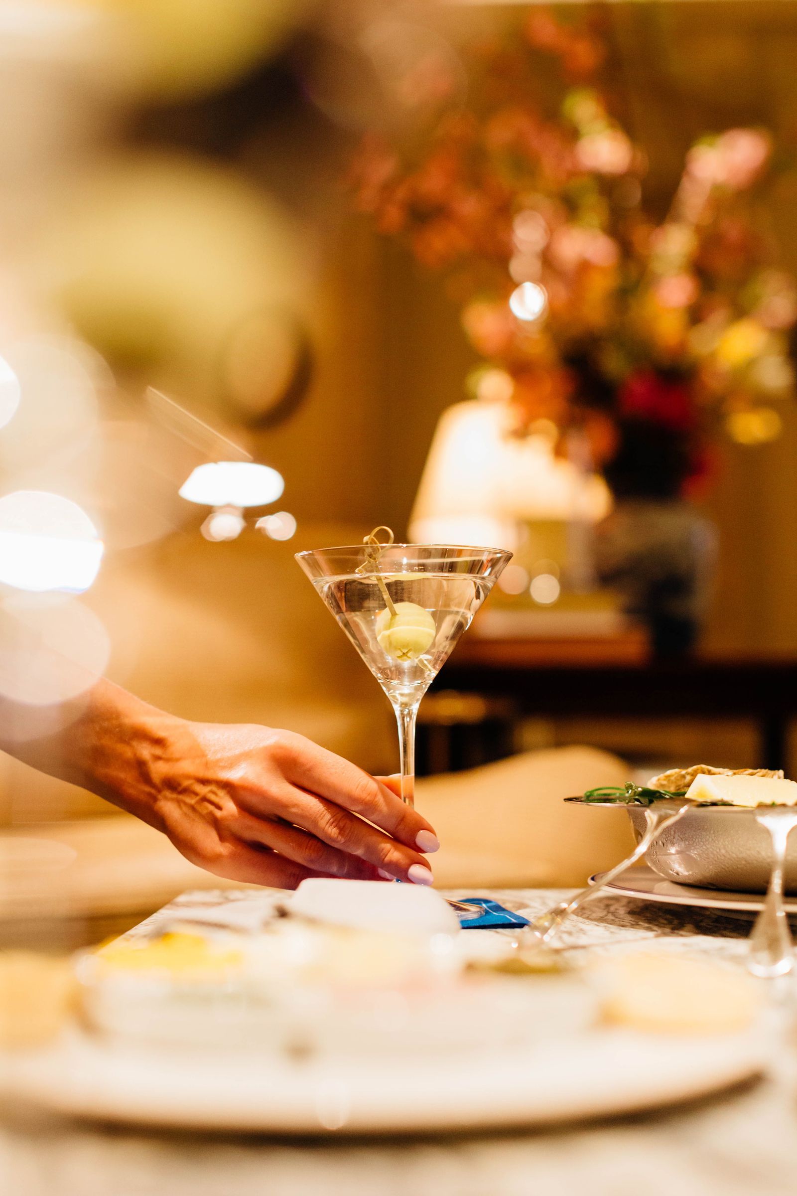 Image may contain Alcohol Beverage Cocktail Food Food Presentation and Martini