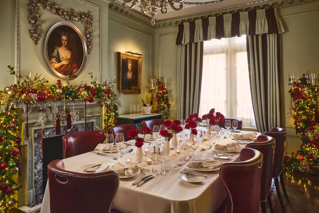 Image may contain Caroline of BrandenburgAnsbach Architecture Building Dining Room Dining Table Furniture and Indoors