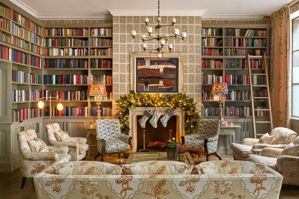 Image may contain Christmas Christmas Decorations Festival Chair Furniture Clothing Hosiery Sock and Couch