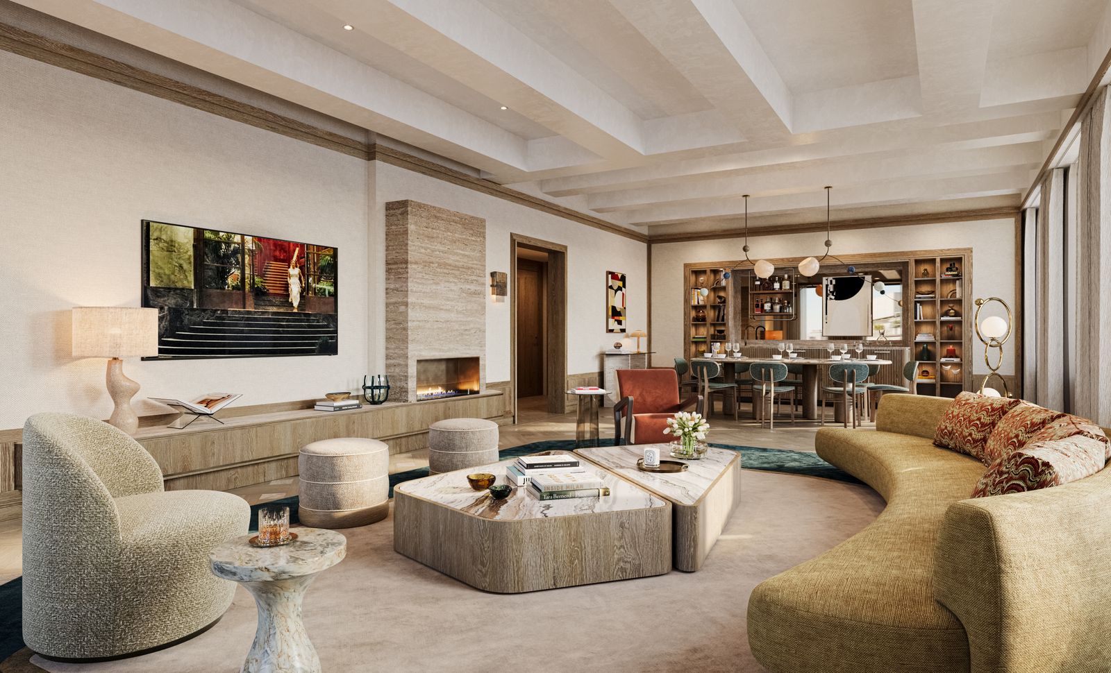 Image may contain Home Decor Furniture Indoors Interior Design Table Coffee Table Architecture and Building